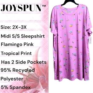 Joyspun Flamingo Pink Nightgown